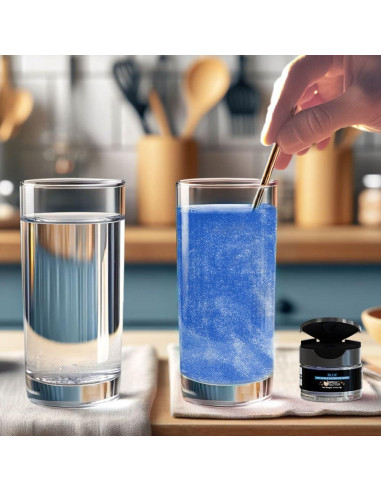Brew Glitter Azul Brillo Comestible 4g para Bebidas