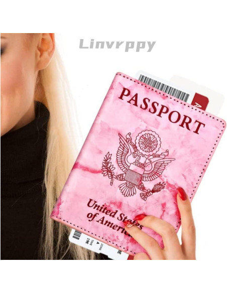 Combo Porta Pasaporte y Tarjeta de Vacuna Linvrppy Gris Combo Porta Pasaporte y Tarjeta de Vacuna Linvrppy Gris