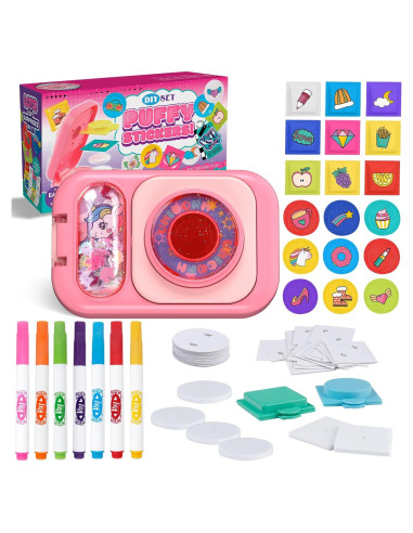 Kit de Stickers Puffy 3D Hewaurorion - 60 Piezas para Niños