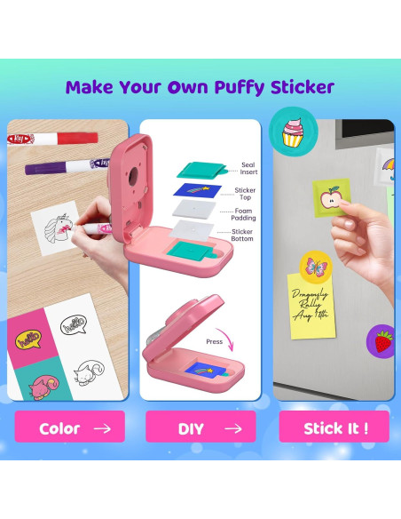 Kit de Stickers Puffy 3D Hewaurorion - 60 Piezas para Niños Kit de Stickers Puffy 3D Hewaurorion - 60 Piezas para Niños