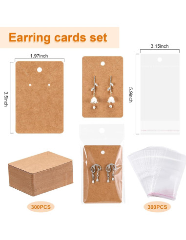 Kit de Fabricación de Pendientes Tondiamo 2100 Pcs - Cobre Plateado
