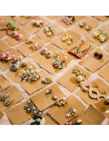 Kit de Fabricación de Pendientes Tondiamo 2100 Pcs - Cobre Plateado
