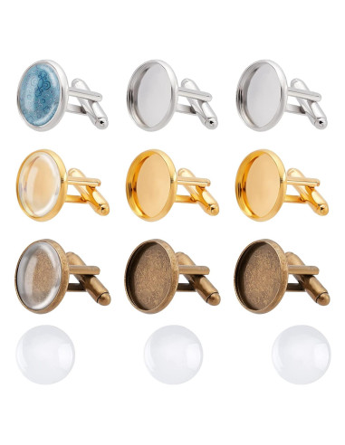 Kit de Bandejas Bezel PH PandaHall 24 Piezas 16mm Bronce