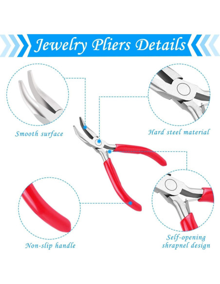 Kit de Herramientas para Hacer Joyas Acejoz - 6 Alicates Kit de Herramientas para Hacer Joyas Acejoz - 6 Alicates