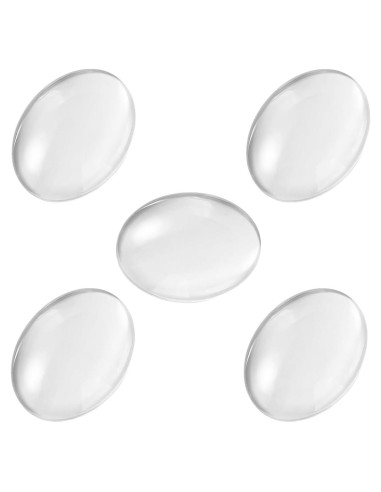 Cabochones de Vidrio Ovalados Koliva 30x40mm 50PCS Transparentes