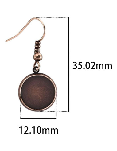 Ganchos de Aretes LANBEIDE 12mm 84 Pcs 7 Colores Joyería DIY