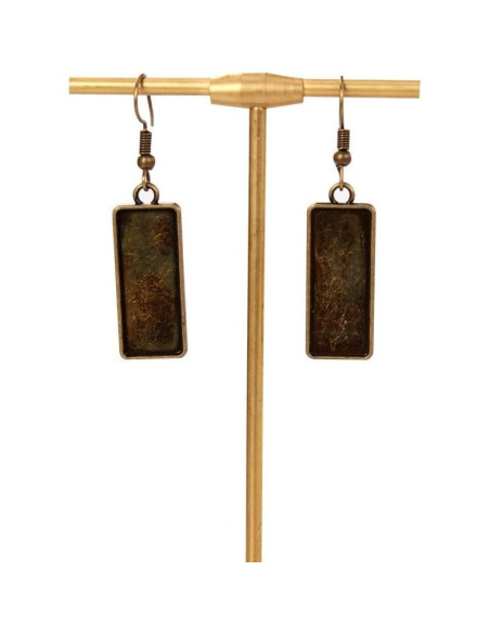 Base de Pendientes Rectangulares 10x25mm Bronce SHUNAE 20pcs Base de Pendientes Rectangulares 10x25mm Bronce SHUNAE 20pcs