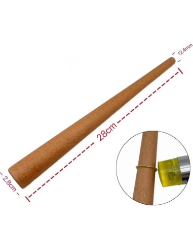 Mandril de Anillo de Madera UUYYEO 280mm para Ajuste y Pulido