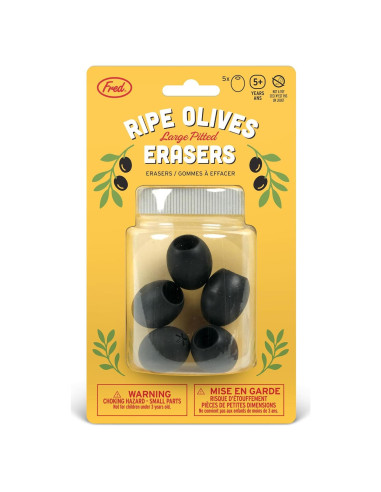 Set de 5 Borradores de Oliva Genuine Fred - Accesorios Divertidos