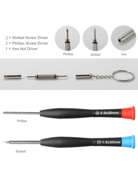 Kit de Reparación de Gafas Bayite con 1000 Piezas y Herramientas Kit de Reparación de Gafas Bayite con 1000 Piezas y Herramientas