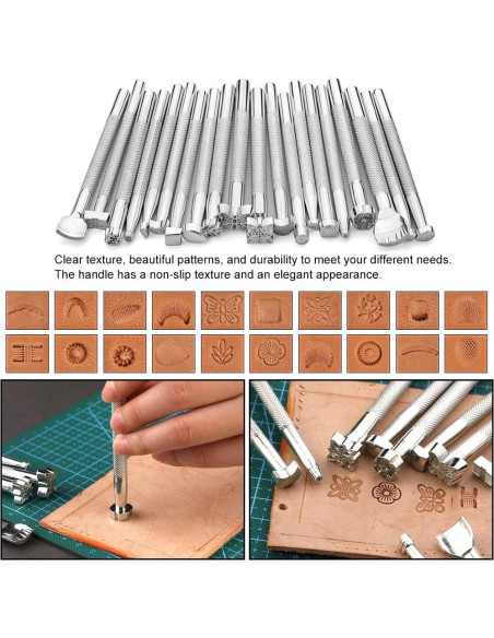 Kit de Herramientas de Trabajo en Cuero TLKKUE 72 Piezas Kit de Herramientas de Trabajo en Cuero TLKKUE 72 Piezas