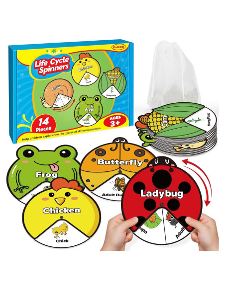 Kit de Juguetes del Ciclo de Vida Montessori - 14 Tarjetas Kit de Juguetes del Ciclo de Vida Montessori - 14 Tarjetas