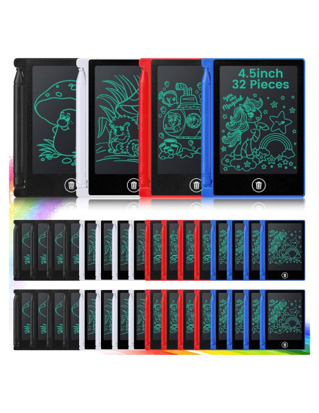 32 Piezas Tableta de Escritura LCD Zhehao 4.5" Reutilizable 32 Piezas Tableta de Escritura LCD Zhehao 4.5" Reutilizable