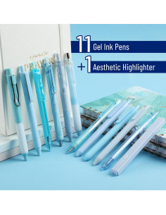Juego de bolígrafos de gel Mr. Pen 12 unidades azul pastel 2