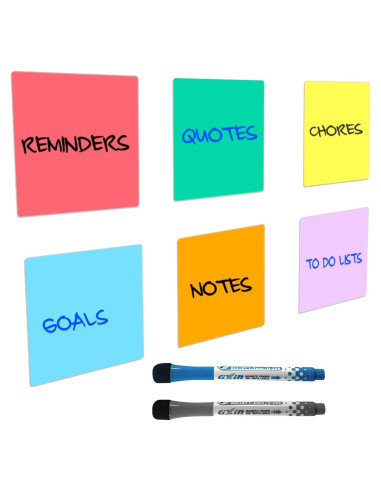 Notas Adhesivas Borrables Quick Canary - Paquete de 6 - 10x10 cm