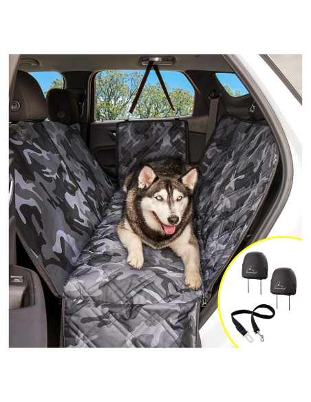 Cubierta de Asiento para Perros Meadowlark XL Impermeable Camo Gris Cubierta de Asiento para Perros Meadowlark XL Impermeable Camo Gris