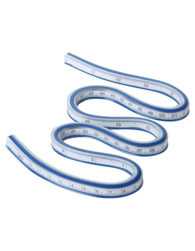 Regla Curva Flexible 60 cm Mr. Pen para Dibujo y Costura