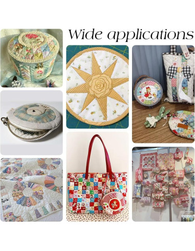 Plantillas Acrílicas Circulares NBEADS 6 Pcs para Acolchado