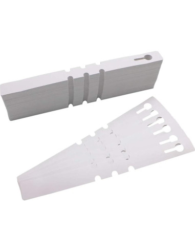 Etiquetas de Jardín Mziart 200 Pcs Ajustables Blancas 20x2 cm
