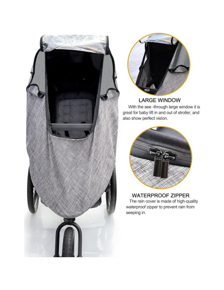 Cubierta de Lluvia Universal para Cochecito - Impermeable y Ventilada Cubierta de Lluvia Universal para Cochecito - Impermeable y Ventilada