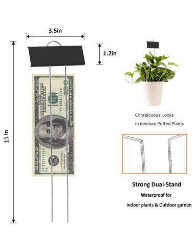 30 Etiquetas de Plantas de Metal GHAMYEE 28cm Impermeables