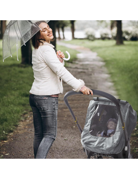 Cubierta Impermeable para Asiento de Coche Bebé Gris - Ventilación Cubierta Impermeable para Asiento de Coche Bebé Gris - Ventilación