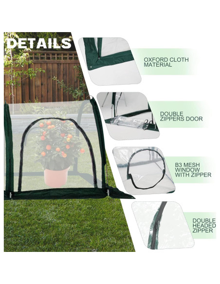 Invernadero portátil Toboom 3M para cultivo de verduras Invernadero portátil Toboom 3M para cultivo de verduras