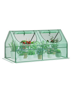 Invernadero Mini Portátil GreatBuddy 0.91x0.91x1.83m con Ventanas