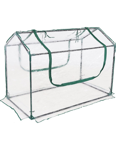 Invernadero portátil mini Sunnydaze 1.22m x 0.61m con 2 puertas Invernadero portátil mini Sunnydaze 1.22m x 0.61m con 2 puertas