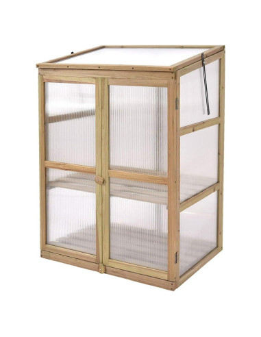 Invernadero Portátil de Madera Giantex 76.2x57 cm para Jardín