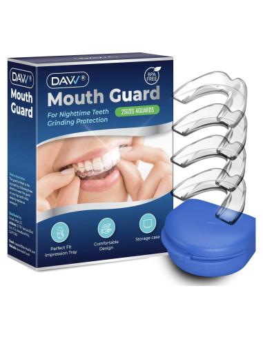 Protector Bucal DA-099 para Rechinar Dientes - Juego de 4 Piezas