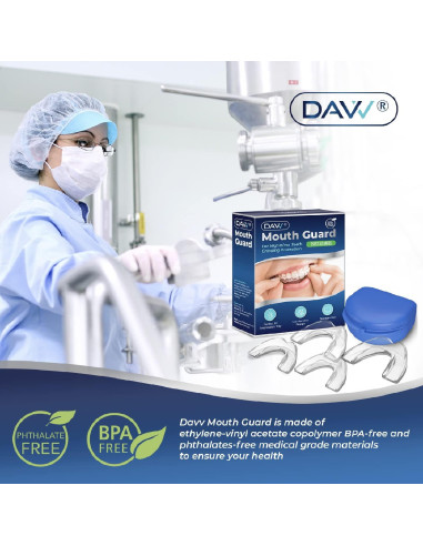 Protector Bucal DA-099 para Rechinar Dientes - Juego de 4 Piezas