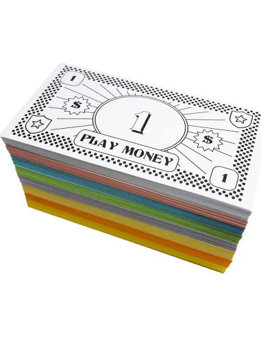 Dinero Falso para Juegos de Mesa Apostrophe Games - 800 Piezas