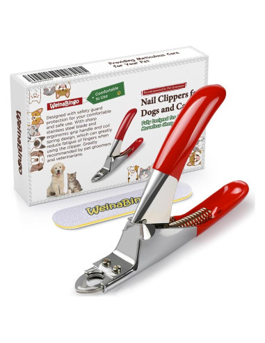 Cortauñas Profesional para Mascotas WNMY - Acero Inoxidable, Lima Incluida