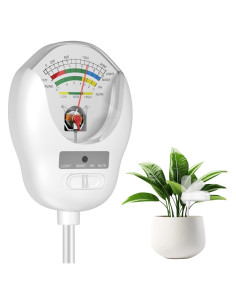 Kit de Prueba de Suelo 4-en-1 Landtouch - Medidor de pH, Humedad, Luz y Nutrientes