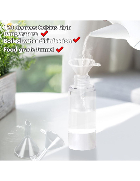 300 Embudos Pequeños de Plástico LANIAKEA 3 cm para Líquidos 300 Embudos Pequeños de Plástico LANIAKEA 3 cm para Líquidos