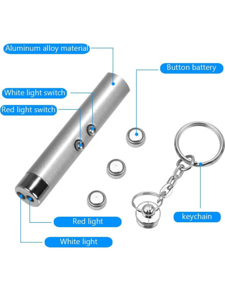 Juguete Interactivo para Gatos y Perros - Puntero Láser LED 6pcs Juguete Interactivo para Gatos y Perros - Puntero Láser LED 6pcs