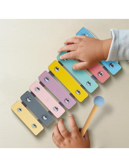 Xilófono Musical Infantil WoodenEdu 8 Notas Seguro 3+ Años Xilófono Musical Infantil WoodenEdu 8 Notas Seguro 3+ Años