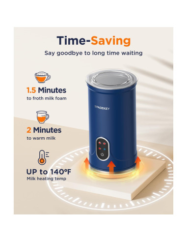Espumador de Leche Spacekey JY-MF01 4 en 1 300ml Eléctrico
