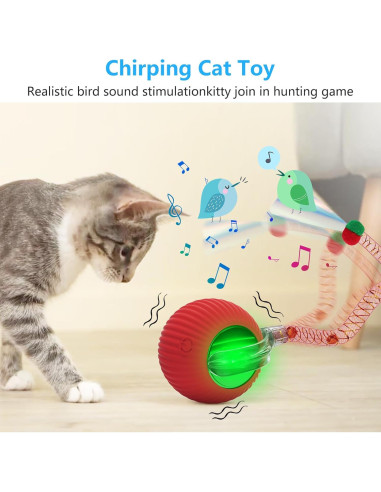 Juguete Interactivo para Gatos LORDTEC 2025 con Cola Elástica