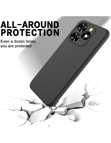 Funda de Gel Tuxiwei para Tecno Spark 20 Pro - Negra, Anti-Rasguños Funda de Gel Tuxiwei para Tecno Spark 20 Pro - Negra, Anti-Rasguños