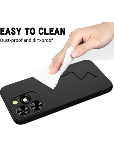 Funda de Gel Tuxiwei para Tecno Spark 20 Pro - Negra, Anti-Rasguños