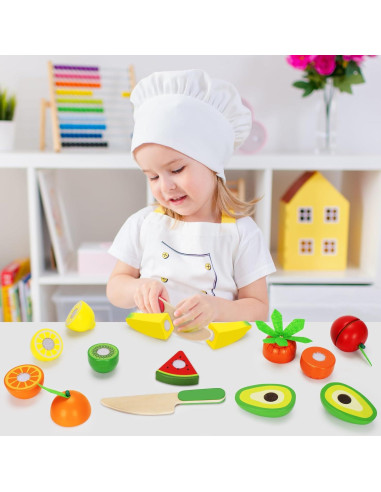 Juego de Comida de Madera TooyBing - 30 Piezas Montessori