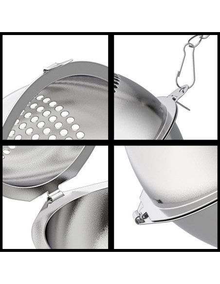 Paquete de 2 Infusores de Té de Acero Inoxidable Lyxa SR Paquete de 2 Infusores de Té de Acero Inoxidable Lyxa SR