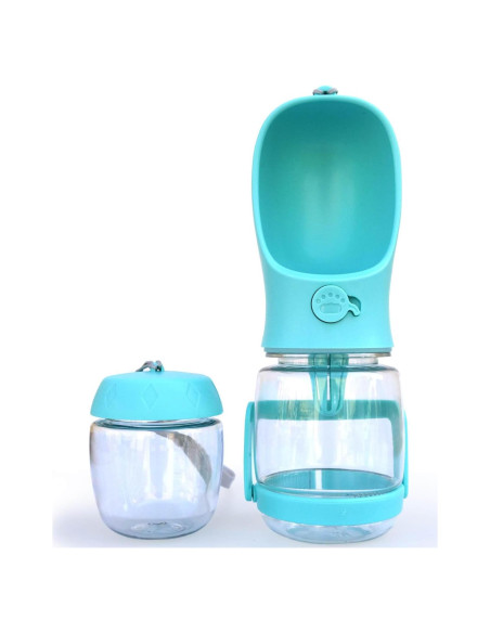 Botella de Agua para Perros Frxat 12oz (350ml) Azul con Snack Botella de Agua para Perros Frxat 12oz (350ml) Azul con Snack