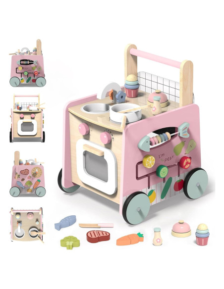 Andador de Madera Multifuncional Gigglegems 4 en 1 para Bebés Andador de Madera Multifuncional Gigglegems 4 en 1 para Bebés
