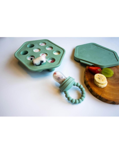 Bandeja de Silicona para Congelar Comida Bebés - 2 Piezas