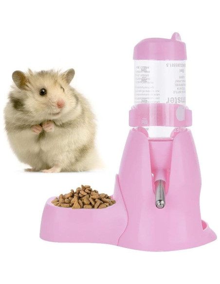 Botella de Agua Automática para Hámster Guardians 80ml Rosa Botella de Agua Automática para Hámster Guardians 80ml Rosa