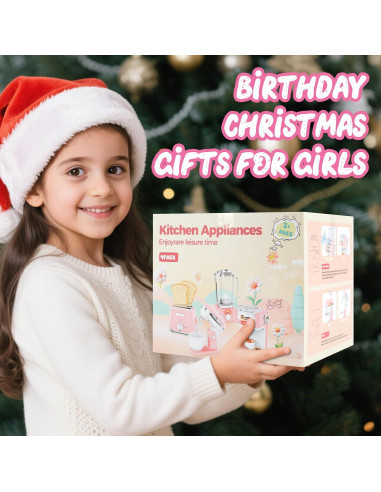 Juego de Cocina Juguete DYNASTY para Niñas 3 a 5 Años 4 en 1