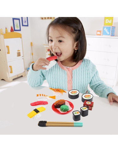 Set de Sushi para Jugar Liberty Imports - 19 Piezas de Comida